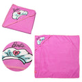 Barbie Embroidered Microfiber Hooded Towel V442-CAP-TOWEL-BARBIEHOODED-PINK-SQ