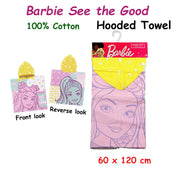Caprice Barbie See the Good Cotton Hooded Licensed Towel 60 x 120 cm V442-CAP-TOWEL-HOODEDBARBIE6095-PINK-SH