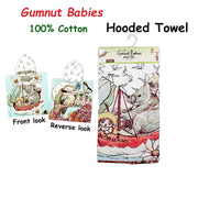 Caprice Gumnut Babies Cotton Hooded Licensed Towel 60 x 120 cm V442-CAP-TOWEL-HOODEDGUMNUT2842-BROWN-SH
