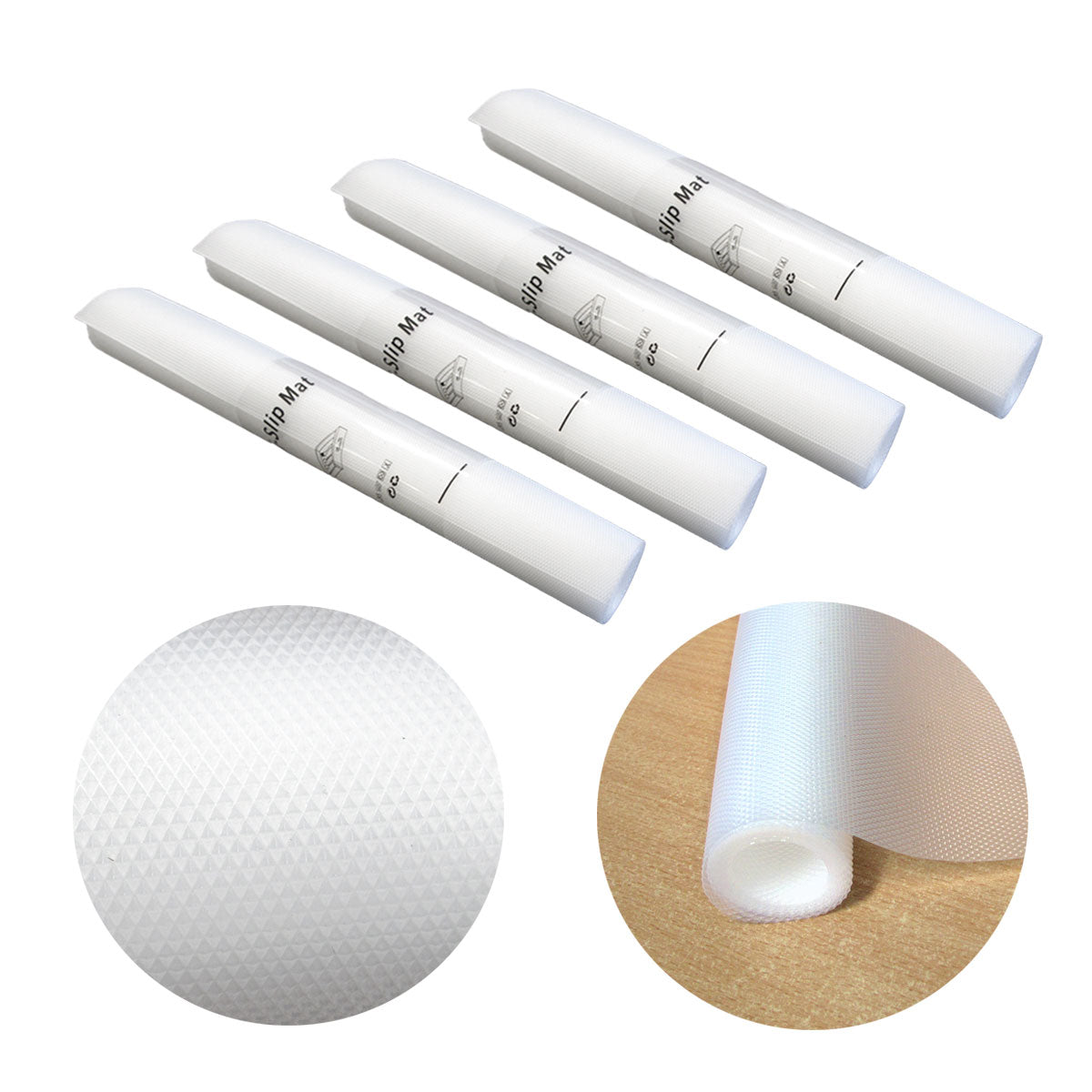 Choice Set of 4 Multi-purpose Anti-slip Protection Mats 45 x 150 cm V442-DKC-MISC-SETOF4PROTECTIONMAT-WHITE-RE
