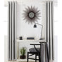 Designers Choice Pair of Linen Cotton Coated Eyelet Curtains Grey 140 x 213cm V442-DRY-CURTAIN-LINENCOTTON213-GREY-RE