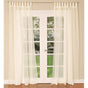 Pair of Sheer Mosquito Net Tab Top Curtains 150 x 240 cm Cream V442-END-CURTAIN-MOSQUITOPAIR-CREAM-RE