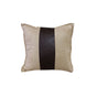 Phase 2 Studio Faux Suede/Faux Leather Square Cushion Cover 40 x 40 cm V442-END-CUSHIONC-STUDIO-BROWN-SQ