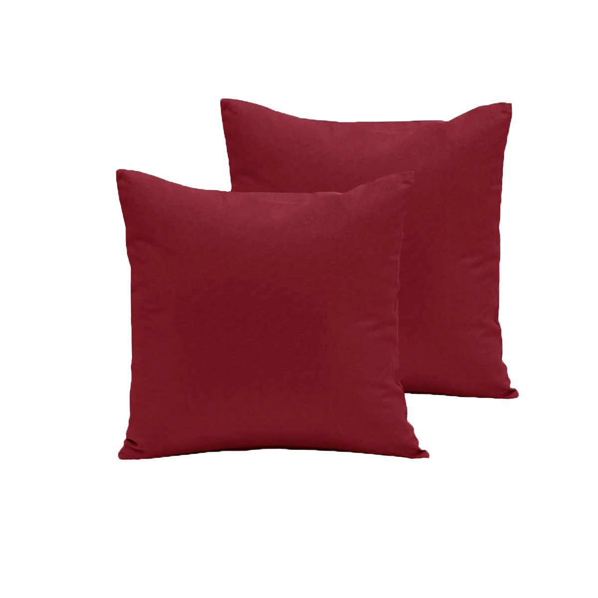 Pair of Polyester Cotton European Pillowcases Cherry V442-END-PILLOWC-POLYCOTTON-CHERRY-EU