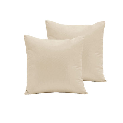 Pair of Polyester Cotton European Pillowcases Ecru V442-END-PILLOWC-POLYCOTTON-ECRU-EU