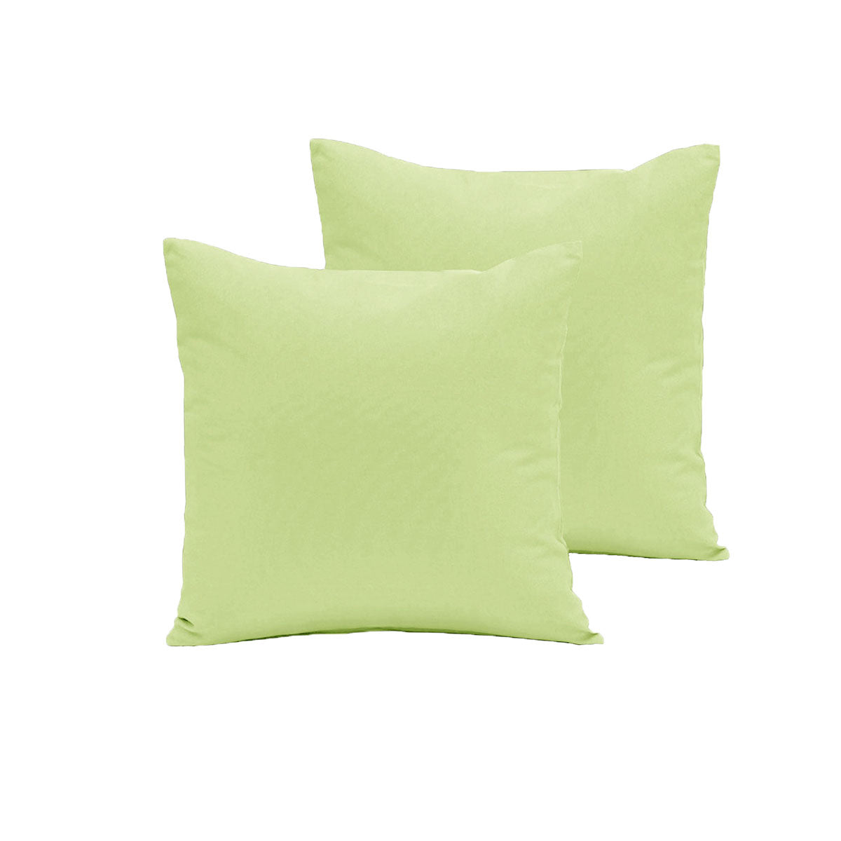 Pair of Polyester Cotton European Pillowcases Moss V442-END-PILLOWC-POLYCOTTON-MOSS-EU