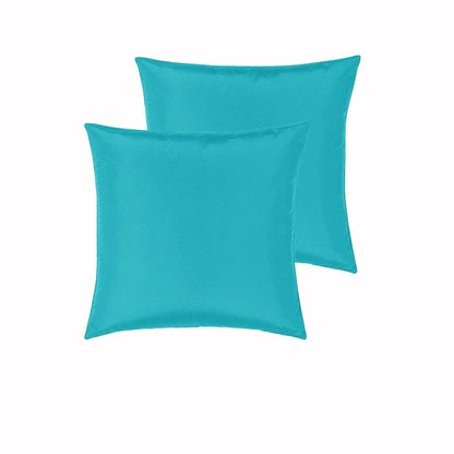PepperMIll Satin European Pillowcases ( Pair ) AQUA V442-END-PILLOWC-SATIN-AQUA-EU