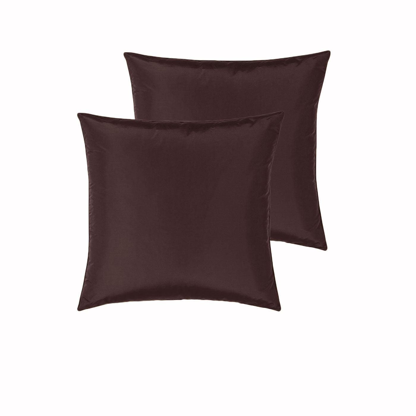 PepperMIll Satin European Pillowcases ( Pair ) CHOCOLATE V442-END-PILLOWC-SATIN-CHOC-EU