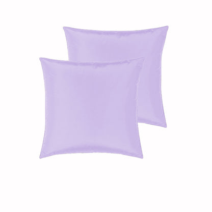 PepperMIll Satin European Pillowcases ( Pair ) LILAC V442-END-PILLOWC-SATIN-LILAC-EU
