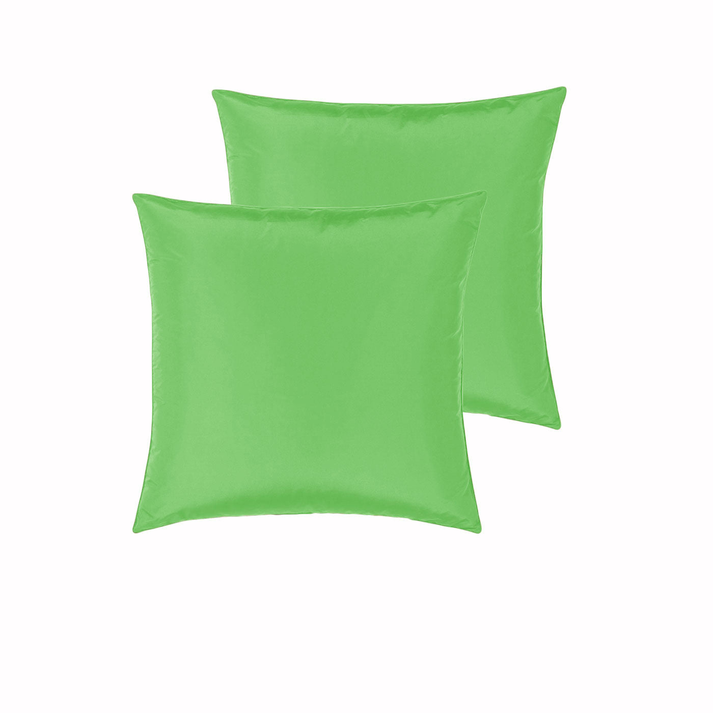 PepperMIll Satin European Pillowcases ( Pair ) LIME V442-END-PILLOWC-SATIN-LIME-EU