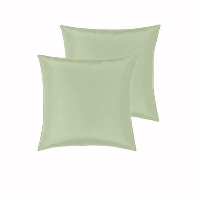 PepperMIll Satin European Pillowcases ( Pair ) MOSS V442-END-PILLOWC-SATIN-MOSS-EU