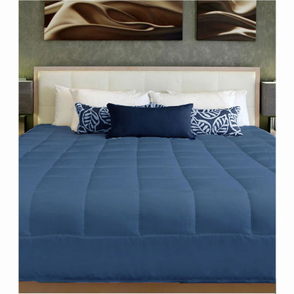 Cushion Quilt Navy Single V442-END-QUILT-CUSHIONQUILT-NAVY-SB
