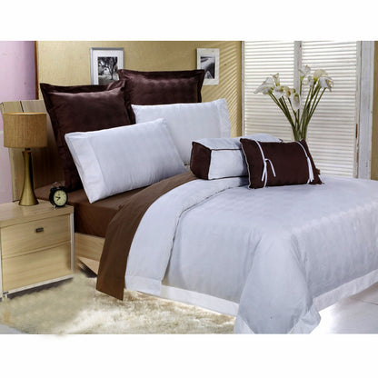 400 TC 7 Pce Sanctuary Bed Set Queen V442-END-QUILTCS-SANCTUARY7PCE-WHITE-QS