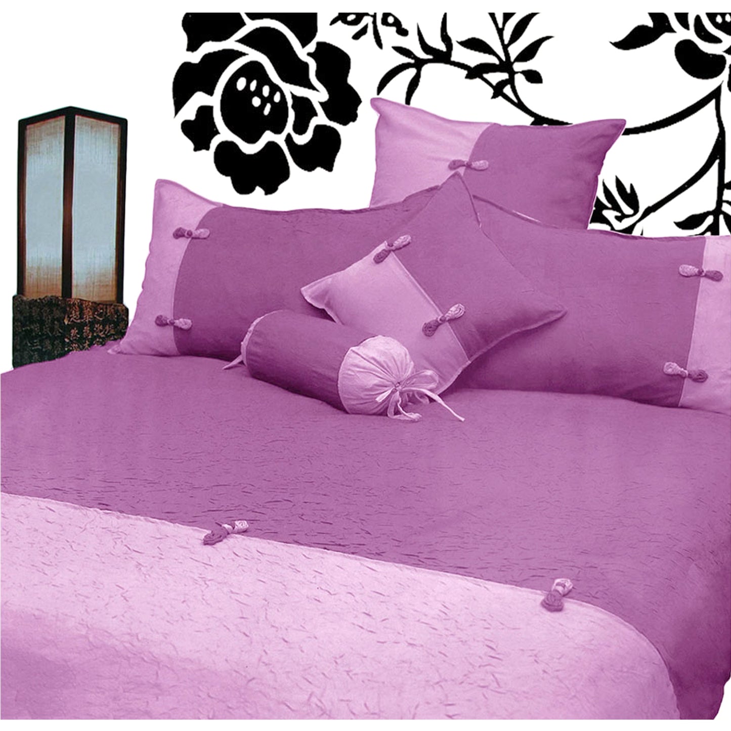 Phase 2 Scrunchie Orchid Quilt Cover Set QUEEN V442-END-QUILTCS-SCRUNCHIE-ORCHID-QS