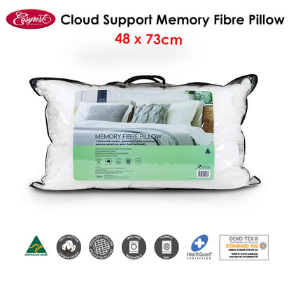 Easyrest Cloud Support Memory Fibre Pillow 48 x 73 cm V442-ERT-PILLOW-CLOUDMEMORYFIBRE-WHITE-ST