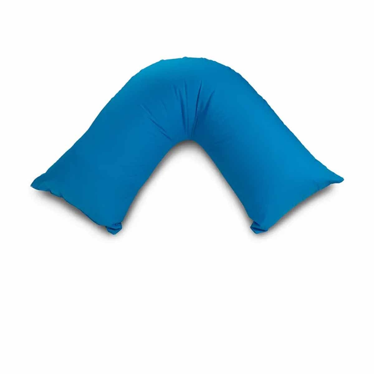 Easyrest Aus Made Medium Support Filled V Shape Pillow 64 x 39 cm Ocean V442-ERT-PILLOW-VSHAPE-OCEAN-TR