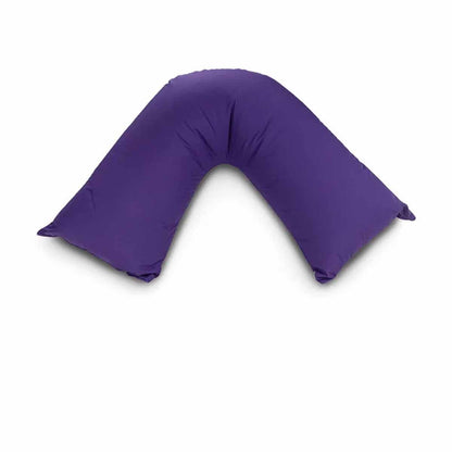 Easyrest Aus Made Medium Support Filled V Shape Pillow 64 x 39 cm Purple V442-ERT-PILLOW-VSHAPE-PURPLE-TR