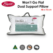 Easyrest Won't Go Flat Dual Support Standard Pillow 48 x 73 cm V442-ERT-PILLOW-WONTGOFLAT-WHITE-ST