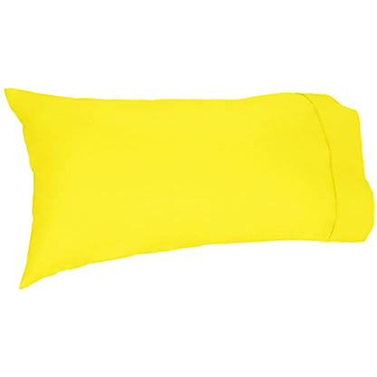 Easyrest 250tc Cotton King Pillowcase Yellow V442-ERT-PILLOWC-250TC-YELLOW-KI