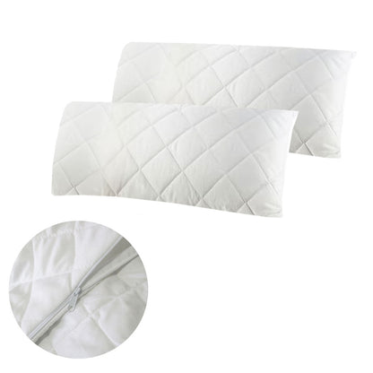 Easyrest Pair of King Quilted Pillow Protectors 52 x 92 cm V442-ERT-PILLOWP-PAIROFQUILTED-WHITE-KI