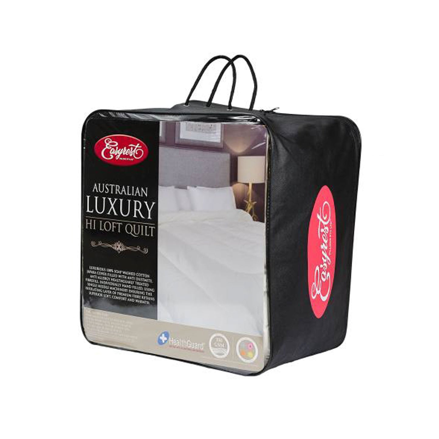Easyrest 350GSM Luxury Hi Loft Quilt DOUBLE V442-ERT-QUILT-LUXURYHILOFT-WHITE-DS