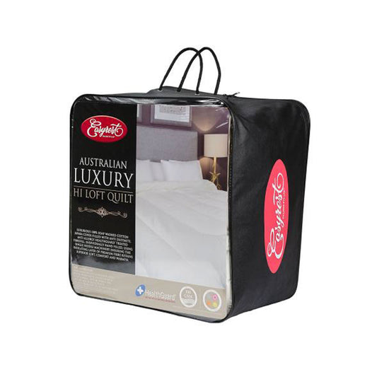 Easyrest 350GSM Luxury Hi Loft Quilt SINGLE V442-ERT-QUILT-LUXURYHILOFT-WHITE-SB