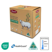 Easyrest Australian Made Light & Cool Bamboo / Wool Quilt for Spring/ Summer Queen V442-ERT-QUILT-WOOLBAMBOO-WHITE-QS