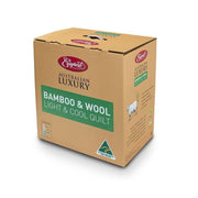 Easyrest Australian Made Light & Cool Bamboo / Wool Quilt for Spring/ Summer Queen V442-ERT-QUILT-WOOLBAMBOO-WHITE-QS