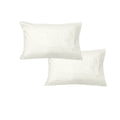 600TC Pair of No Flap Wide Self Striped Standard Pillowcases Cream V442-GHT-PILLOWC-600TCWIDESNOFLAP-CREAM-ST