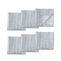 Set of 6 Perline Grey Jacquard Napkins 40cm x 40cm V442-GNA-MISC-SETOF6PERLINENAPKINS-GREY-SQ