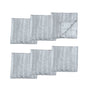 Set of 6 Perline Grey Jacquard Napkins 40cm x 40cm V442-GNA-MISC-SETOF6PERLINENAPKINS-GREY-SQ