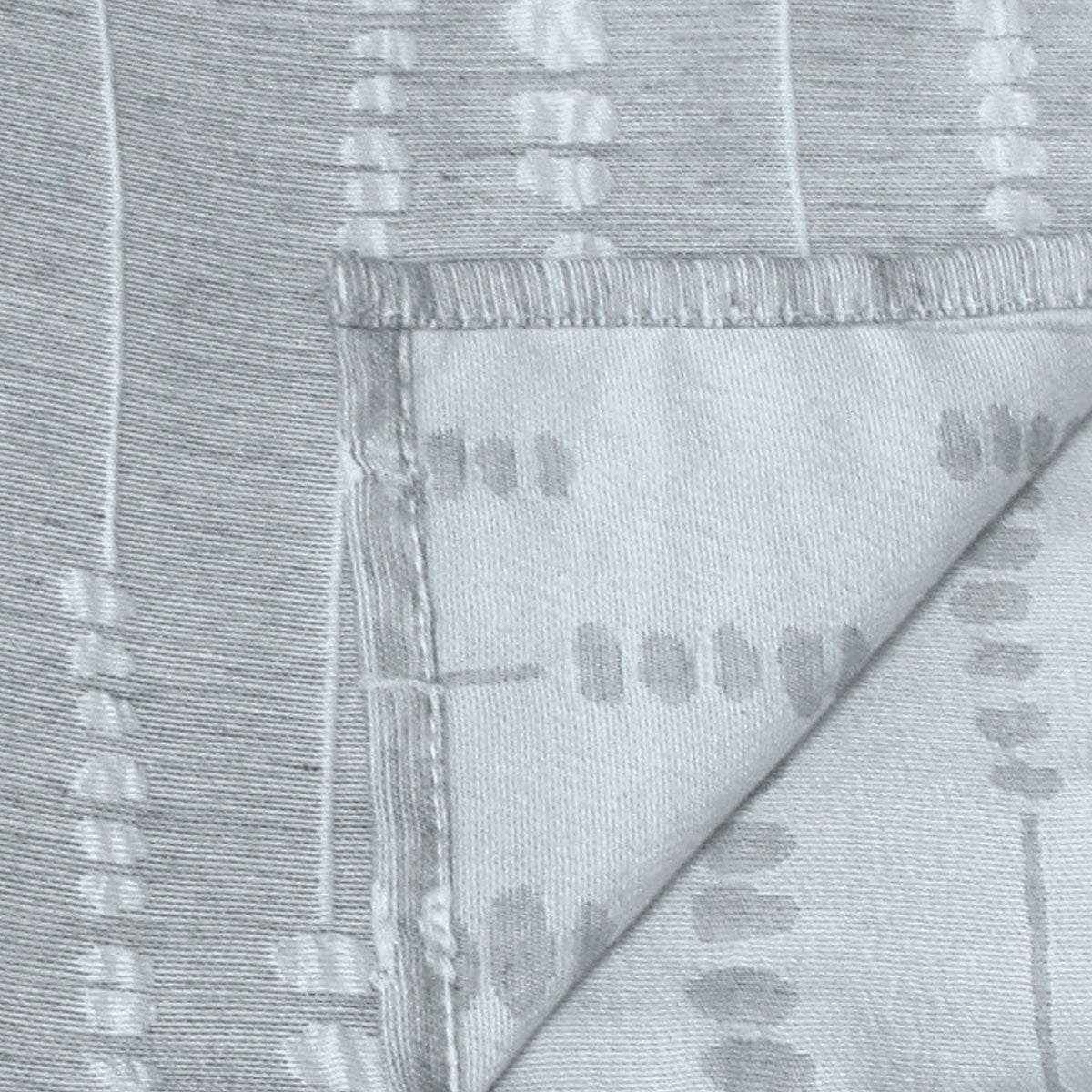 Set of 6 Perline Grey Jacquard Napkins 40cm x 40cm V442-GNA-MISC-SETOF6PERLINENAPKINS-GREY-SQ