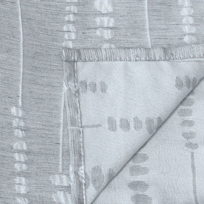 Set of 6 Perline Grey Jacquard Napkins 40cm x 40cm V442-GNA-MISC-SETOF6PERLINENAPKINS-GREY-SQ