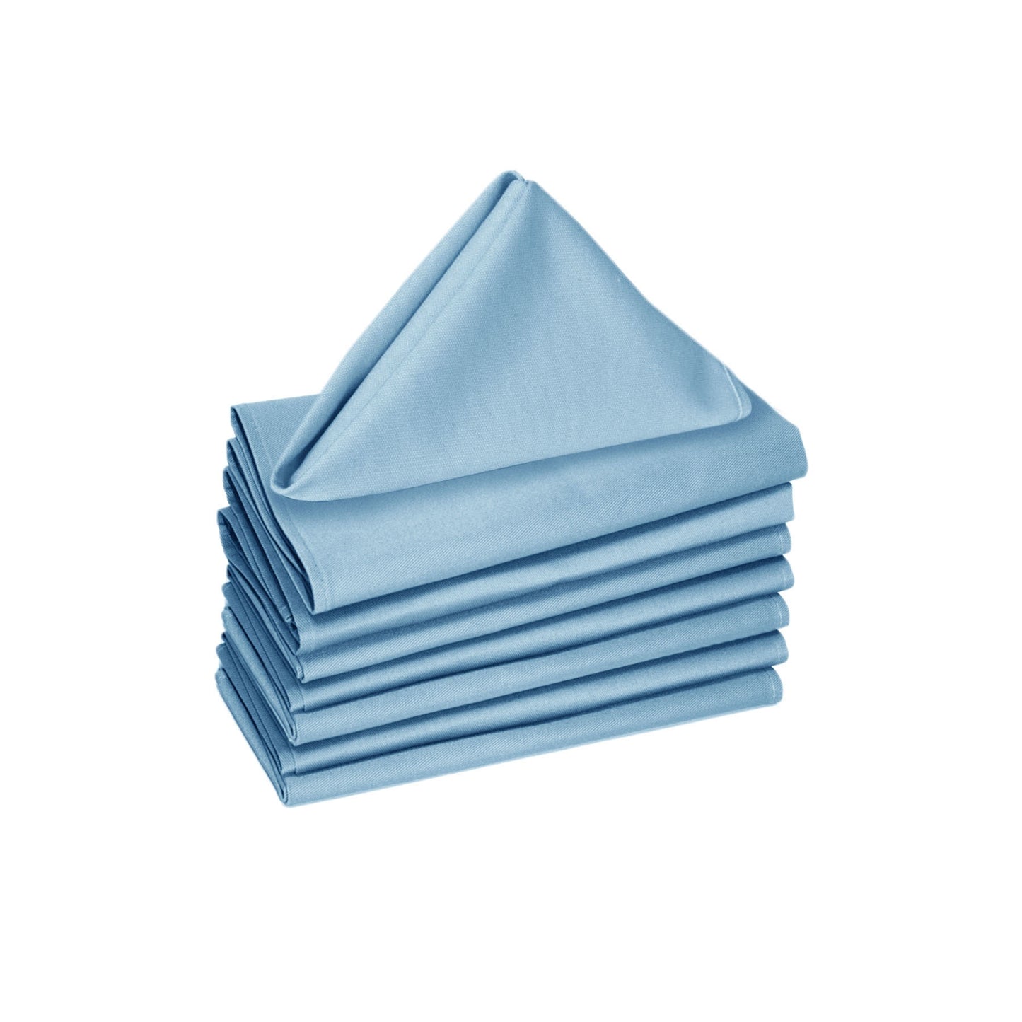 Hoydu Set of 8 Cotton OR Poly Cotton Napkins Sky Blue V442-GNA-MISC-SETOF8NAPKINS-SKYBLUE-SQ