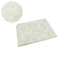Damask Jacquard Polyester Tablecloth 180cm Round Small Leaf Cream V442-GNA-TABLEC-24SMALLLEAF180-CREAM-RD