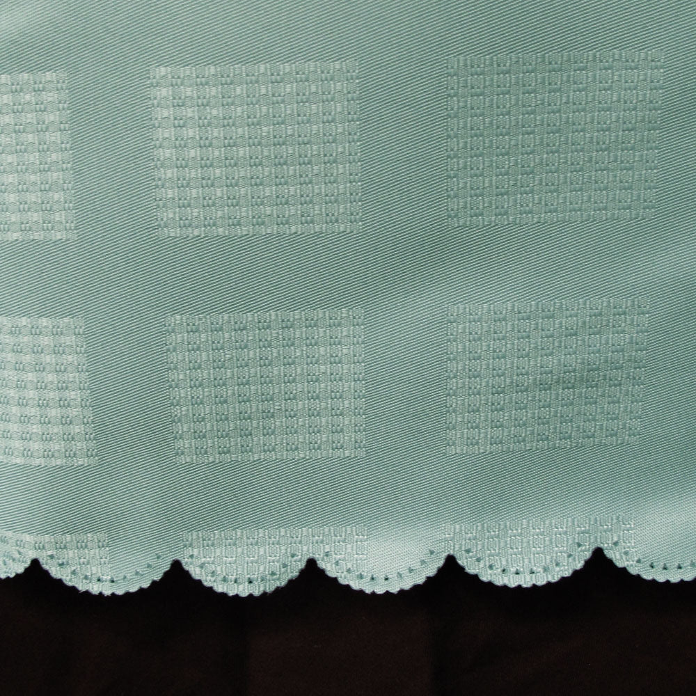Jacquard Table Cloth Checkered Frost 180 cm Round V442-GNA-TABLEC-CHECKERED180CM-FROST-RD