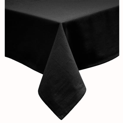 Hoydu Cotton Blend Table Cloth 180cm x 220cm - BLACK V442-GNA-TABLEC-COTTON-220OB-BLACK