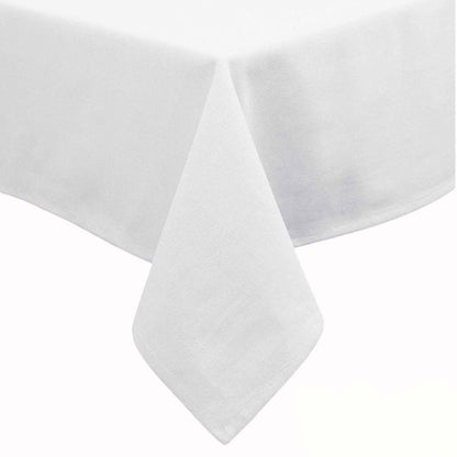 Hoydu Cotton Blend Table Cloth 180cm x 220cm - Bright White V442-GNA-TABLEC-COTTON-220OB-BRIGHTWHITE