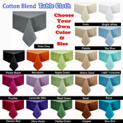 Hoydu Cotton Blend Table Cloth Light Turquoise 230cm Round V442-GNA-TABLEC-COTTON-230RD-LIGHTTURQUOISE