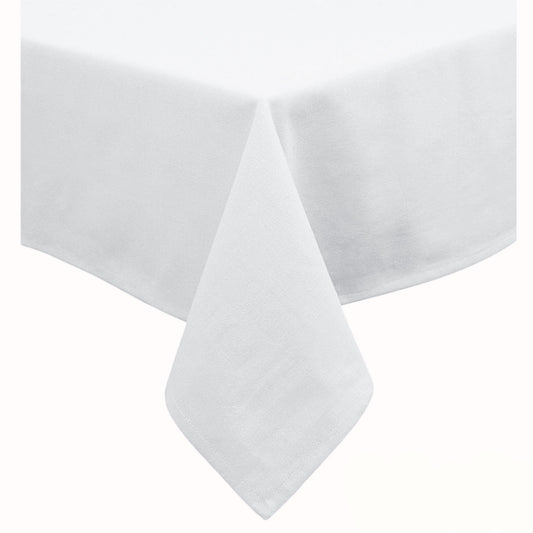 Hoydu Cotton Blend Table Cloth 170cm x 360cm - BRIGHT WHITE V442-GNA-TABLEC-COTTON-360OB-BRIGHTWHITE