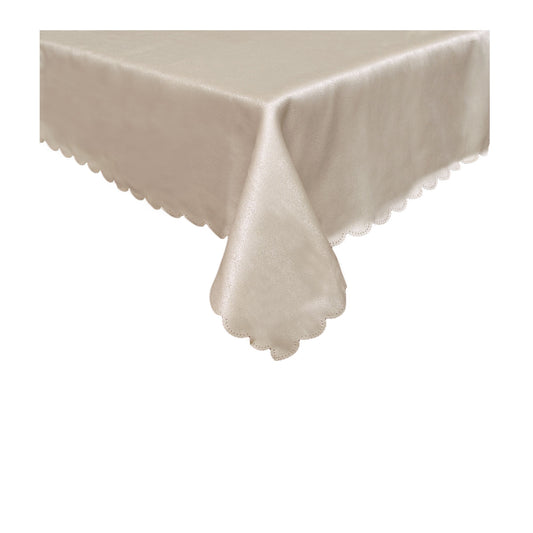 Jacquard Table Cloth Mist Taupe 150 x 270 cm V442-GNA-TABLEC-MIST270CM-TAUPE-RE