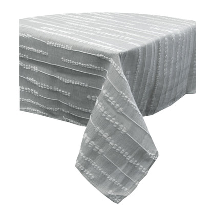 Perline Grey Jacquard Polyester Tablecloth 160 x 270cm V442-GNA-TABLEC-PERLINE270-GREY-RE