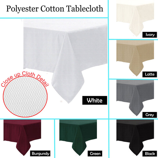 Polyester Cotton Tablecloth Latte 220 cm Round V442-GNA-TABLEC-POLYCOTTON220-LATTE-RD