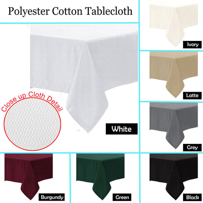 Polyester Cotton Tablecloth Latte 150 x 220 cm V442-GNA-TABLEC-POLYCOTTON220-LATTE-RE