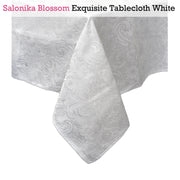 Salonika Blossom Tablecloth White 160 x 220 cm V442-GNA-TABLEC-SALONIKABLOSSOM220RE-WHITE-RE