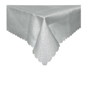 Jacquard Table Cloth Scribble Grey 135 x 180 cm V442-GNA-TABLEC-SCRIBBLE180CM-GREY-RE