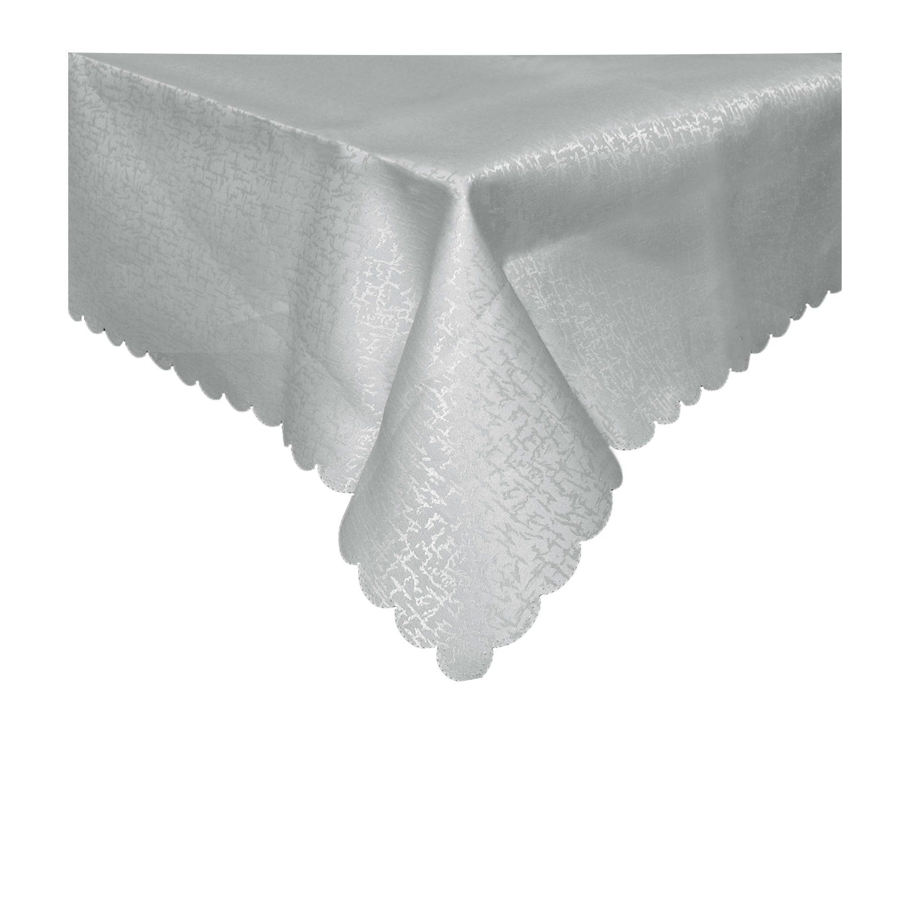Jacquard Table Cloth Scribble Grey 135 x 180 cm V442-GNA-TABLEC-SCRIBBLE180CM-GREY-RE