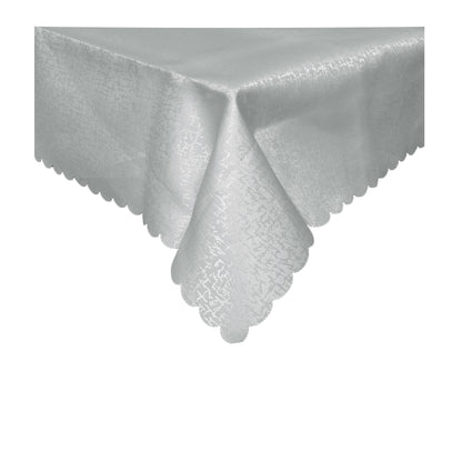 Jacquard Table Cloth Scribble Grey 135 x 180 cm V442-GNA-TABLEC-SCRIBBLE180CM-GREY-RE