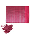 Hoydu Stera Stripe Organza Square Tablecloth Fuschia 130x130cm V442-GNA-TABLEC-STERA130-FUSCHIA-SQ