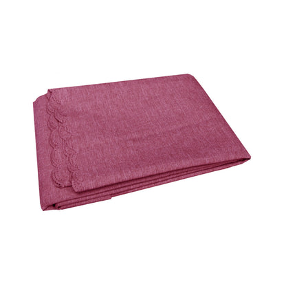 Waylon Damask Permanent Press Polyester Tablecloth 135 x 180cm Cherry V442-GNA-TABLEC-WAYLON180-CHERRY-RE